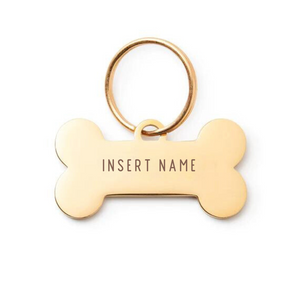 Custom Dog Tags - Gold Bone