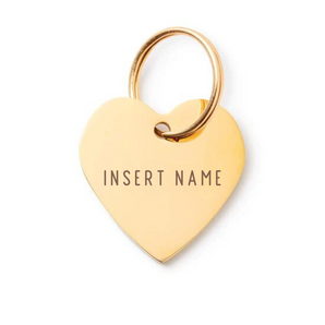 Custom Dog Tags - Gold Heart